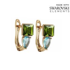 Серьги с кристаллами Swarovski