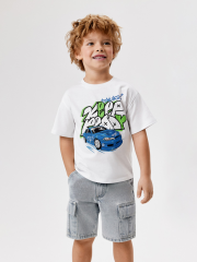 20120510251 Футболка детская для мальчиков Futura белый ACOOLA Kids