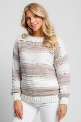 262521 Ankoli Джемпер бело-бежевый