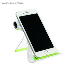 3916129 Подставка для телефона LuazON, складная, усиленная, регулируемая высота, зелёная