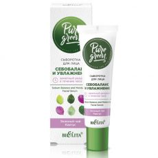 027436  Belita PURE GREEN. Сыворотка для лица «Себобаланс и увлажнение», 30 мл