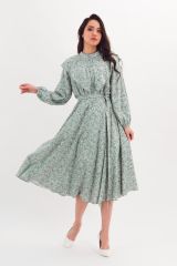 512627 Braslava Платье светло-зелёный с рисунком