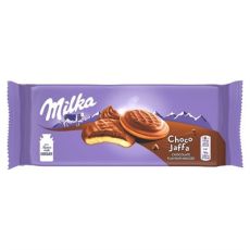 Бисквитное печенье в шоколаде Milka Choco Jaffa Chocolate Mousse с начинкой какао мусс, 128 гр