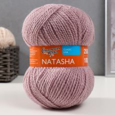 ЦЕНА ЗА 6 ШТ! 1363743 Пряжа Natasha (НаташаПШ) 50% шерсть, 50% акрил 250м/100гр (1042 св.ковыль)