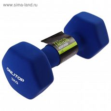 537882 Гантель неопреновая, 3 кг