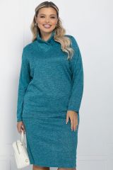 К11480 Костюм (Джемпер+Юбка) LADY TAIGA Бирюзовый
