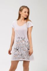 325164 Fleurtex Сорочка Серый Кар-Меланж