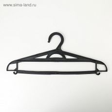 ЦЕНА ЗА 5 ШТ! 4330147 Вешалка-плечики блузочная, размер 50-52, цвет чёрный