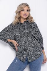 Б12328-4 Рубашка LADY TAIGA Черно-серая