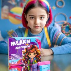 4614738 Мелки для волос 4 цвета