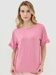 Фуфайка (футболка) женская 5231-3729 пудра розовый VAY