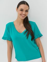 Фуфайка (футболка) женская 5231-3729 св.зелёный VAY
