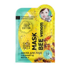 028112  BelKosmex J-Beauty. Тканевая маска для лица Пчелиный яд Вeetox Н Mask Bee Venom, 19г