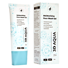 Гель уход для умывания Dari Cosmetics 25+ увлажняющий с гиалуроновой кислотой 100 g