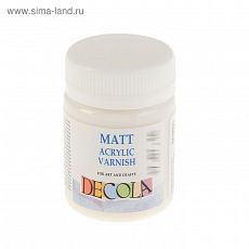 1861562 Лак акриловый, Decola, на водной основе, матовый, 50 мл