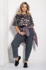 Б12709-4 Джинсы LADY TAIGA Мокрый асфальт