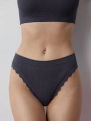 Mi 2241S French Chic Slip Alto, PA Minimi Трусы Grigio Scuro (Серый)
