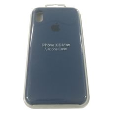 Силиконовый чехол для iPhone XS MAX синий