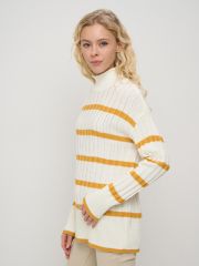 Свитер женский 7242-40307 молоко/шафран BE YOU