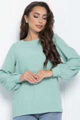 Б11142 Блуза LADY TAIGA Зеленая