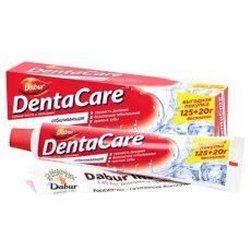 Dabur Зубная паста с кальцием отбеливающая: свежесть дыхания, крепкие зубы / DentaCare,145 г