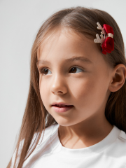 20206320483 Набор из 2 заколок для волос дет. Sansom ярко-красный ACOOLA Kids