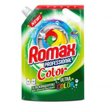Концентрированное средство для стирки Romax Professional, Color, дой-пак 1,5 л