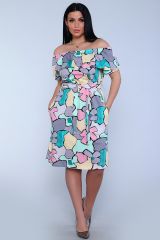 500383 Натали Платье салатовый