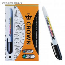 4171421 Маркер для доски 2.0 мм Crown Multi Board Slim WB-505, чёрный