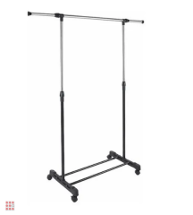 Вешалка напольная на колесах Single Bar Rack