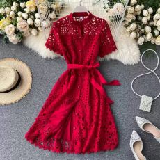 Ажурное платье в ретро-стиле, 3 цвета