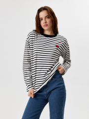 10200150045 Джемпер жен. Longolf черный принт CONCEPT CLUB Women