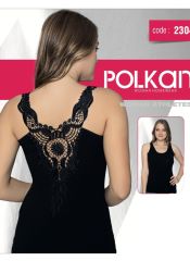 2304 Женская майка Polkan Черный