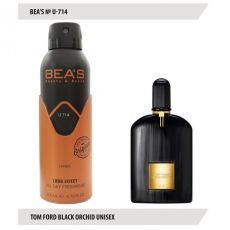 Дезодорант Beas U714 Tom Ford Black Orchid deo 200 ml, Дезодорант унисекс Beas U714 создан по мотивам аромата Tom Ford Black Orchid