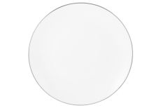 Тарелка обеденная, 27,5 см, фарфор P, белая, с серебристым кантом, White Platinum, 63325