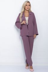 К11346 Костюм (Жакет+Брюки) LADY TAIGA Розовый