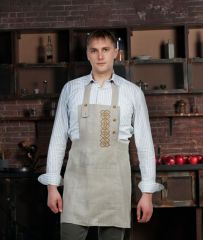 Фартук мужской с вышивкой модель ЛП 19-10 
