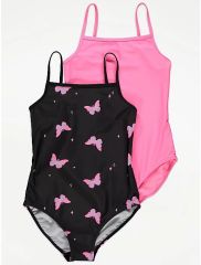 Butterfly Print Swimsuits 2 Pack