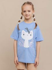 501323 BATIK Футболка Голубой