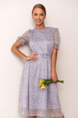 522172 Open-style Платье сиреневый/белый
