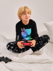 20134280015 Пижама детская для мальчиков Mario черный ACOOLA Kids