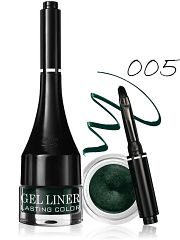 021598 Belor Design. Гелевая подводка для глаз Gel liner LASTING COLOR т. 5 (изумруд)