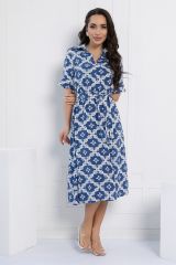 515483 LT Collection Платье бело-голубой
