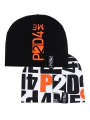 12311324 PLAYTODAY Шапка черный,белый,оранжевый