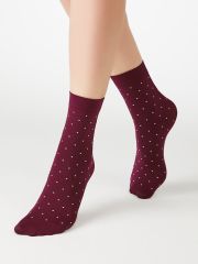calz. MICRO POIS 70 носки (точка) Minimi Носки Mosto (Бордовый)