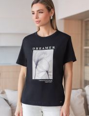506934 VILATTE Футболка черный_dreamer
