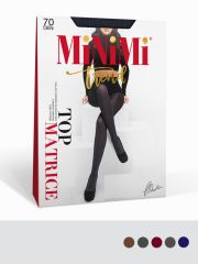 TOP MATRICE 70 (микрофибра с рисунком - матрица) Minimi Колготки Blu (Синий);Verde Foresta (Зеленый);Moka (Коричневый);Bordo (Бордовый)