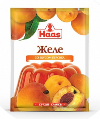 ХААС Желе десертное со вкусом персика сухая смесь 50 г