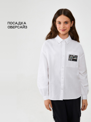 20240260202 Блузка детская для девочек Izo белый ACOOLA Kids