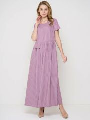 Платье женское 5231-3746 Ш81 розовый полоска VAY